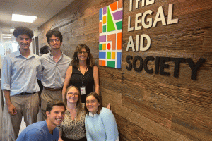 Julián Clivillés and fellow interns at Legal Aid