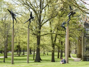 The Rosse Hall angels in spring