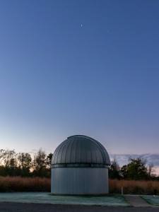 The Franklin Miller Observatory at dusk