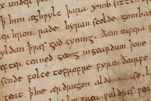Old Beowulf manuscript