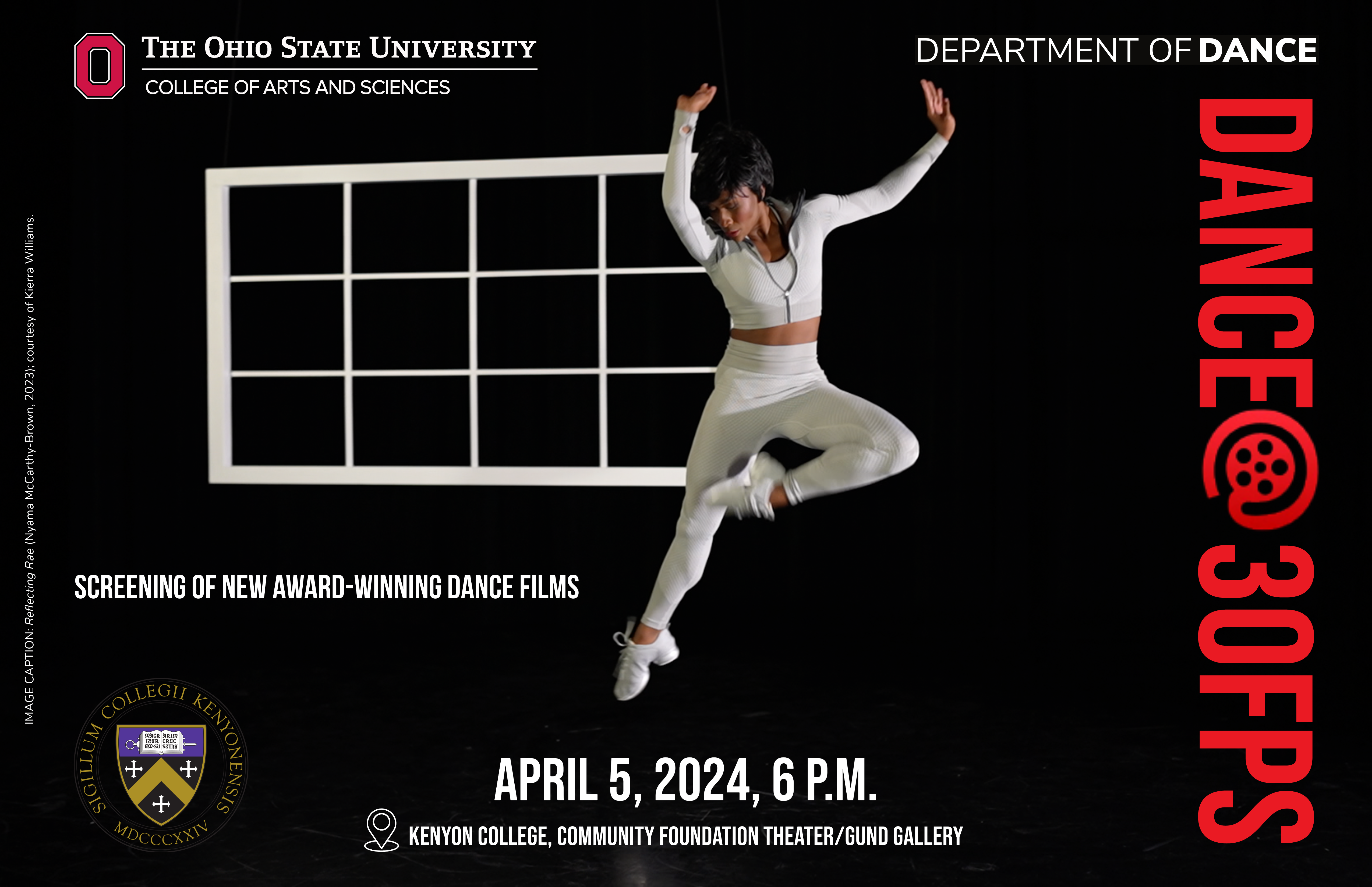 Event poster including the image "Reflecting Rae" (Nyama McCarthy-Brown, 2023); courtesy of Kierra Williams