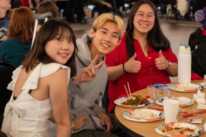 Students at the Lunar New Year celebration.