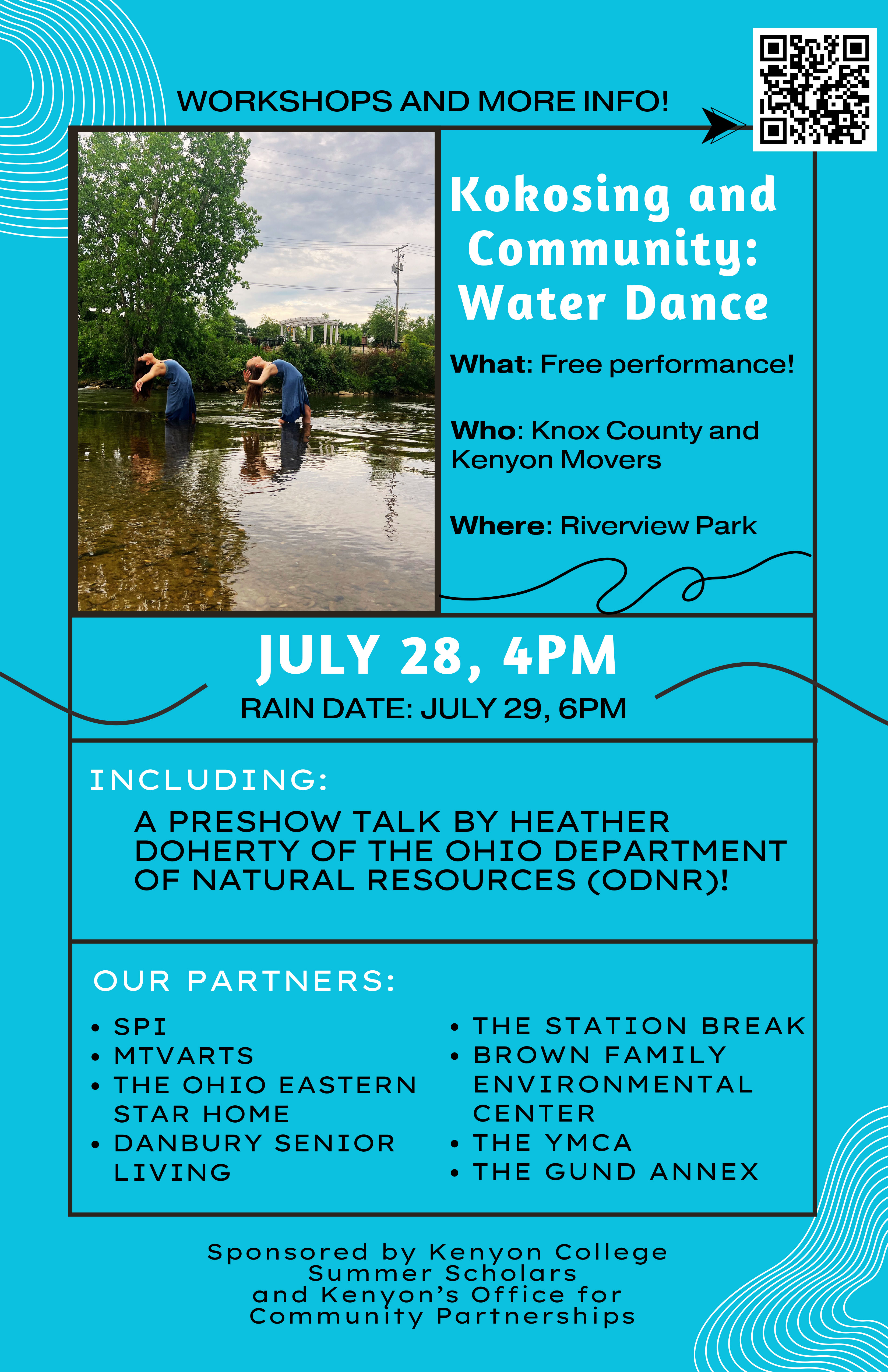Water dance event poster